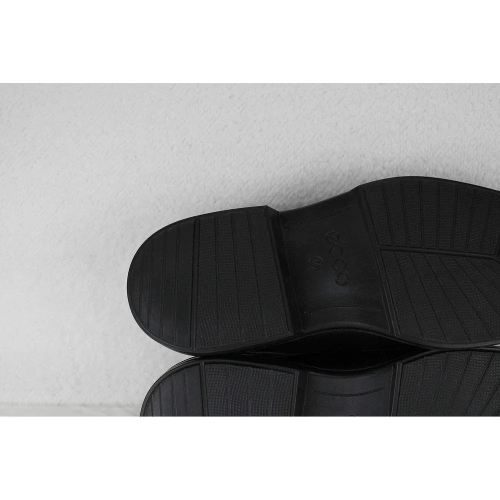 ECCO Mens Black Leather‎ Cap Toe Derby Dress Shoes Size 44 EU 10 US 62211401001
